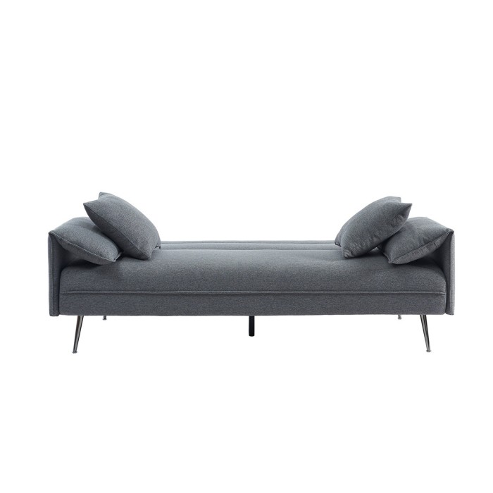 Canapé 3 places convertible gris collection SILAS