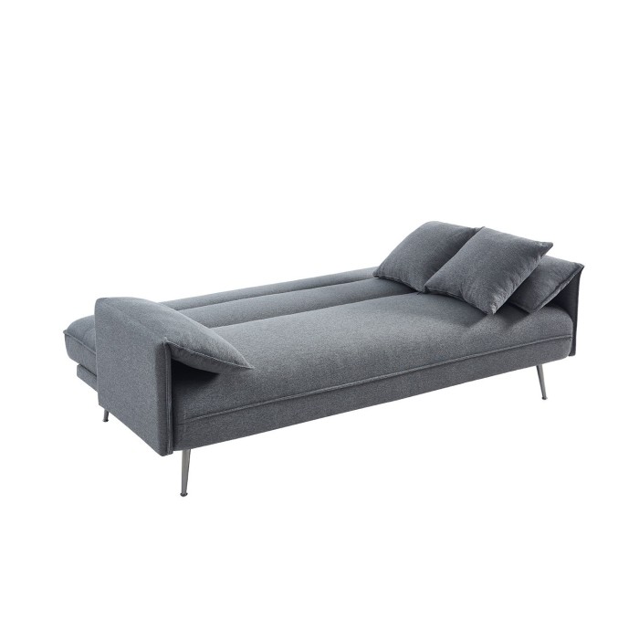 Canapé 3 places convertible gris collection SILAS