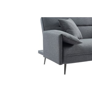 Canapé 3 places convertible gris collection SILAS