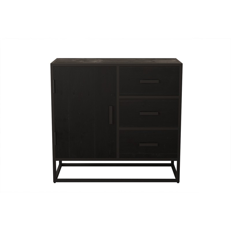 Commode MADEIRO bois exotique mangolia noir