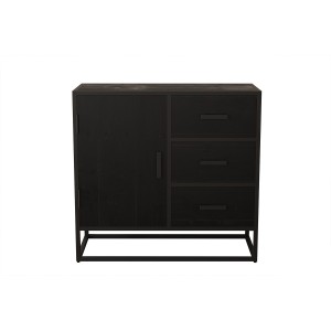 Commode MADEIRO bois exotique mangolia noir