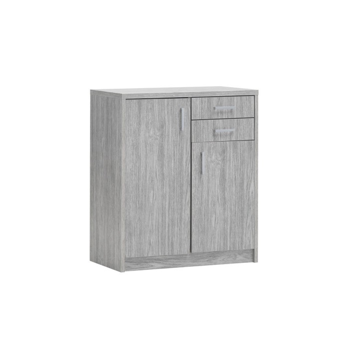 Commode SPACI 3 portes 2 tiroirs 84cm blanc