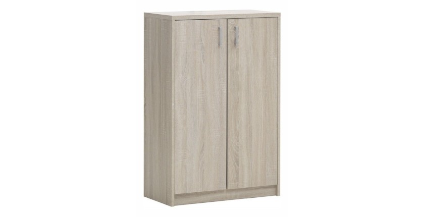 Commode SPACI 2 portes 110cm coloris sonoma