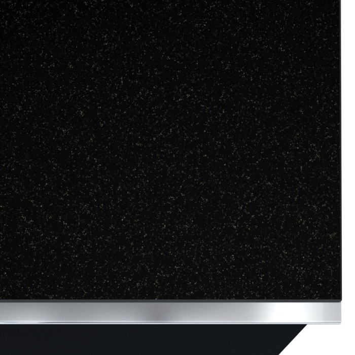 Meuble TV 180cm collection ZANTE avec 2 portes et 1 tiroir. LED incluses. Couleur noir brillant pailleté