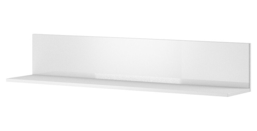 Etagère 120cm collection ZANTE. Coloris blanc brillant.