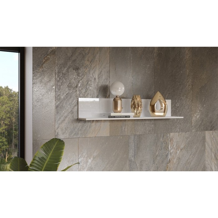 Etagère 120cm collection ZANTE. Coloris blanc brillant.