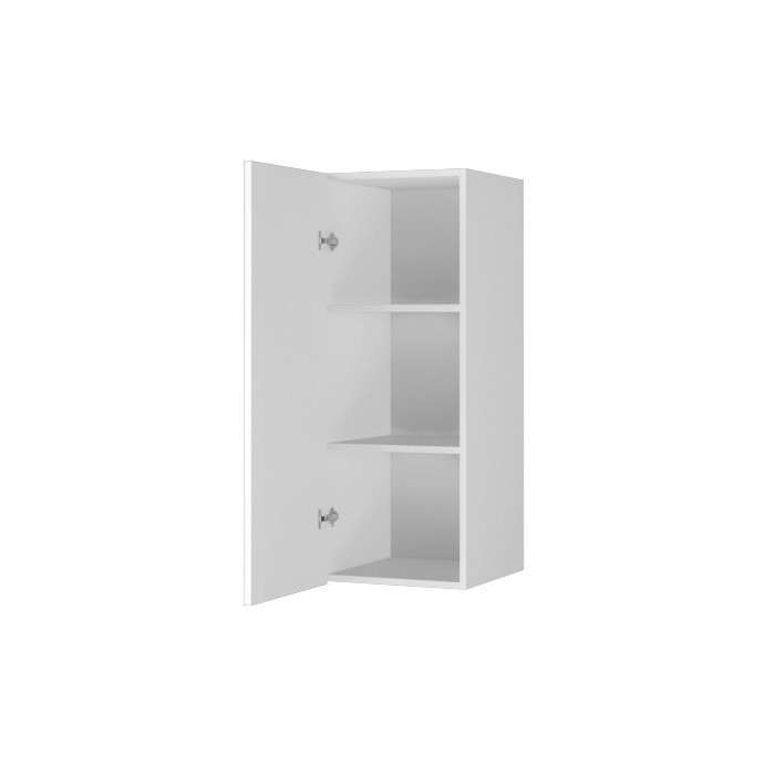 Vitrine suspendue 1 porte collection ZANTE. Coloris blanc brillant.