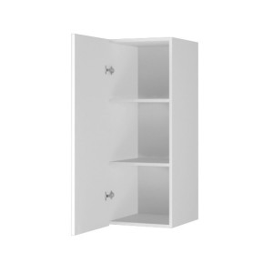 Vitrine suspendue 1 porte collection ZANTE. Coloris blanc brillant.