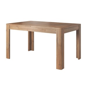 Table extensible 10 personnes pour salle à manger collection BREDA coloris chêne.