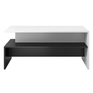 Table basse design collection RAMOS noir et blanc.