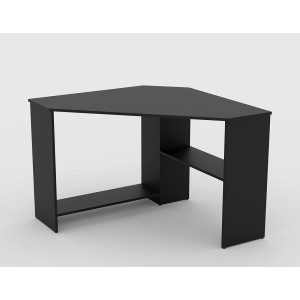 Bureau d'angle design collection KARO coloris noir.