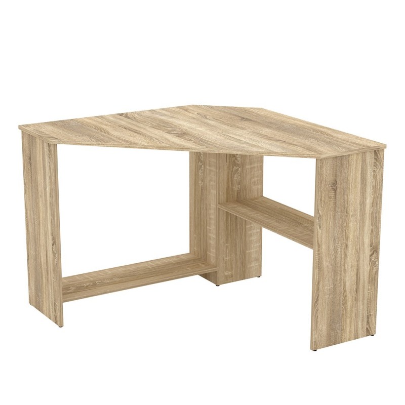 Bureau d'angle design collection KARO coloris chêne.