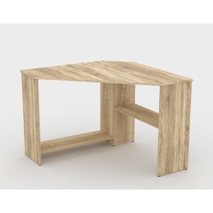 Bureau d'angle design collection KARO coloris chêne.