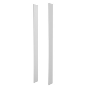 Dressing complet collection MODULO coloris blanc avec LED, joues de finitions et packs étagères inclus.