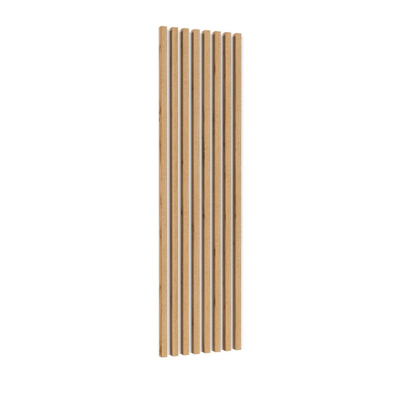 Lamelles murale XL aspect chêne sur support fond blanc collection CLARA