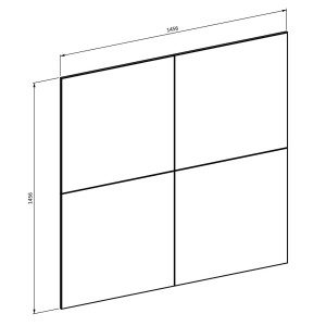 Panneaux muraux décoratifs blanc brillant sur support fond chêne. collection CLARA