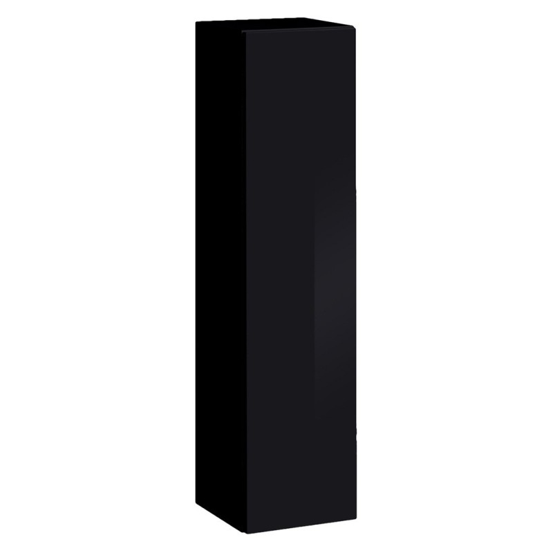 Armoire suspendue moyen modèle coloris noir pour salon collection SWITCH.