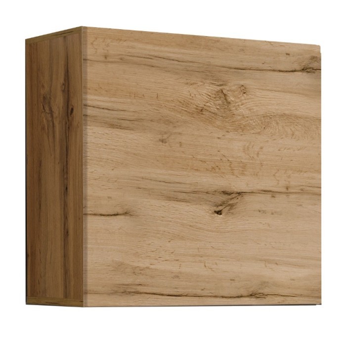 Armoire suspendue aspect chêne 60x60cm pour salon collection SWITCH.