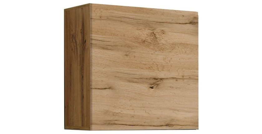 Armoire suspendue aspect chêne 60x60cm pour salon collection SWITCH.