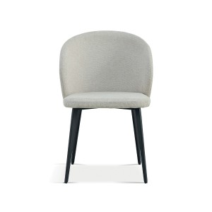 Chaise revêtement tissu pour salle à manger coloris beige. Collection HARDIN