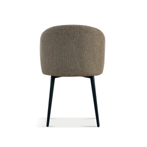 Chaise revêtement tissu pour salle à manger coloris sable. Collection HARDIN