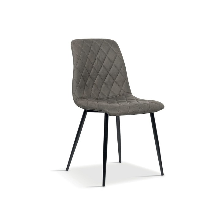 Chaise pour salle à manger coloris gris. Collection GRAZ.