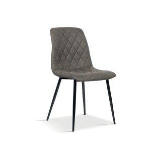 Chaise pour salle à manger coloris gris. Collection GRAZ.
