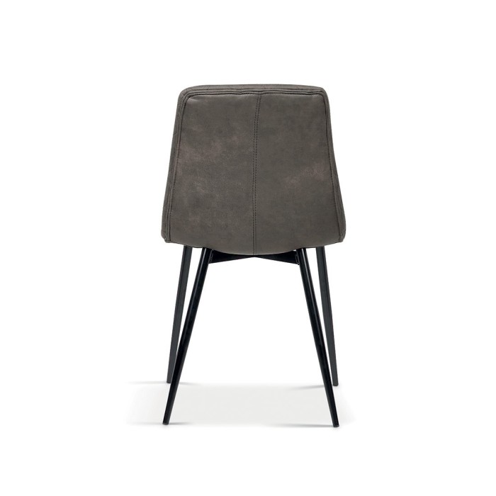 Chaise pour salle à manger coloris gris. Collection GRAZ.