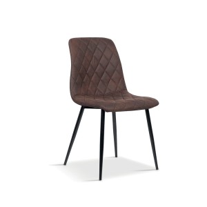 Chaise pour salle à manger coloris brun. Collection GRAZ
