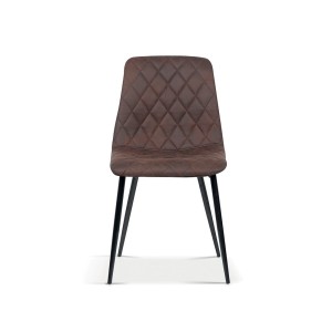 Chaise pour salle à manger coloris brun. Collection GRAZ