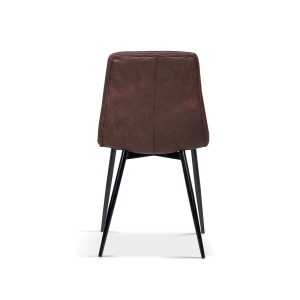 Chaise pour salle à manger coloris brun. Collection GRAZ