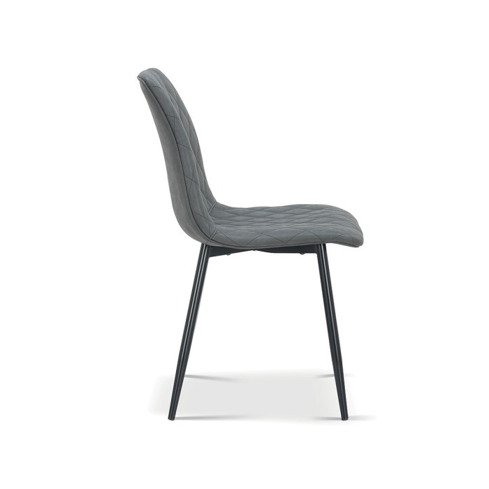 Chaise pour salle à manger coloris gris clair. Collection GRAZ