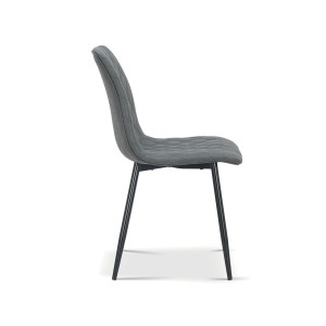 Chaise pour salle à manger coloris gris clair. Collection GRAZ