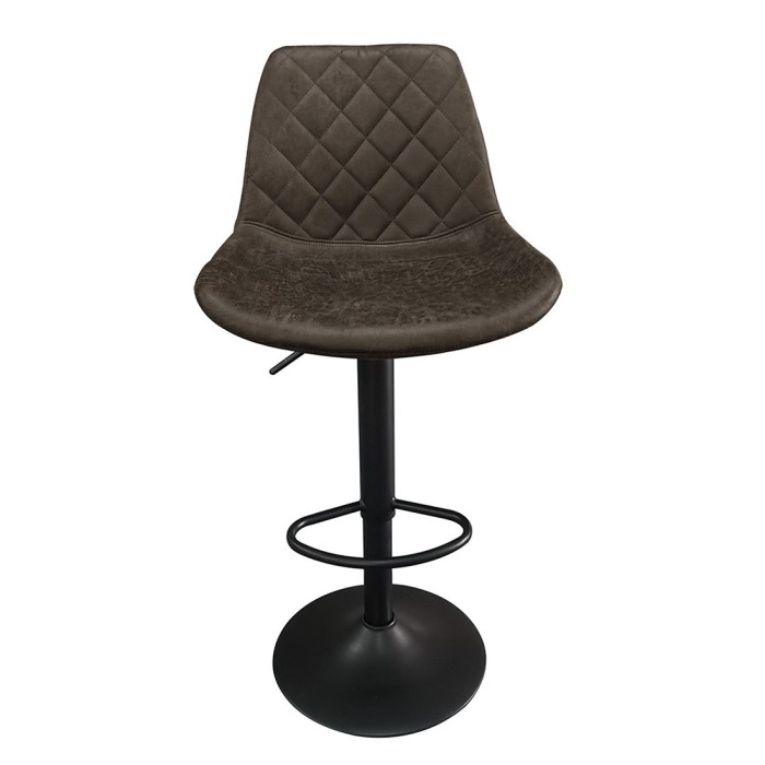 Tabouret de bar style vintage coloris brun foncé. Collection HOLLA.