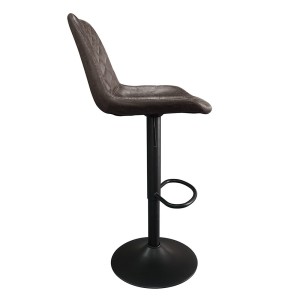 Tabouret de bar style vintage coloris brun foncé. Collection HOLLA.