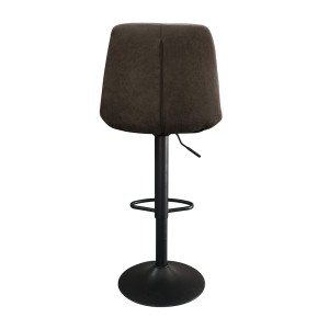 Tabouret de bar style vintage coloris brun foncé. Collection HOLLA.