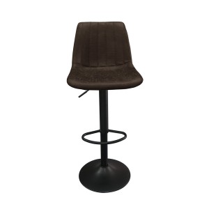 Tabouret de bar style vintage coloris brun foncé. Collection BELFAST.