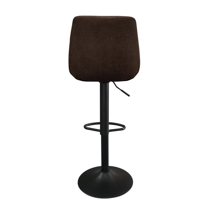 Tabouret de bar style vintage coloris brun foncé. Collection BELFAST.
