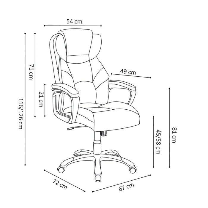 Fauteuil de bureau gaming KIKO coloris noir