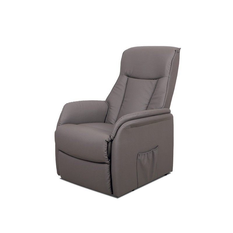 Fauteuil relaxation électrique JUAN coloris taupe