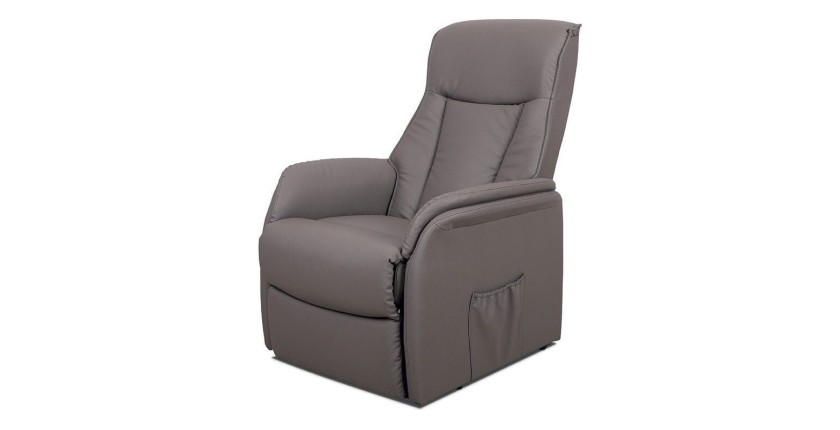 Fauteuil relaxation électrique JUAN coloris taupe