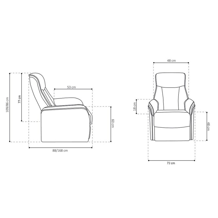 Fauteuil relaxation électrique JUAN coloris taupe