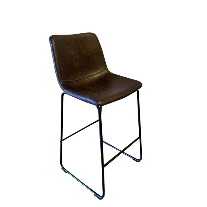 Tabouret de bar RONDA coloris cognac