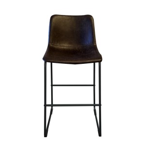 Tabouret de bar RONDA coloris cognac