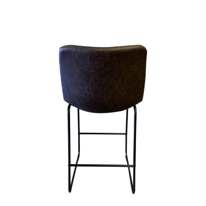 Tabouret de bar RONDA coloris cognac