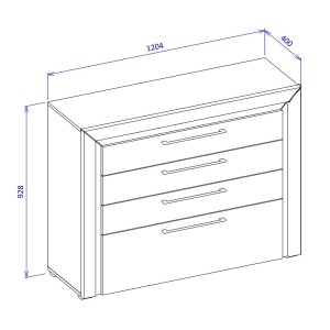 Chambre à coucher collection DOHA coloris blanc : Armoire, Lit 160x200, commode, chevets, miroir et bureau