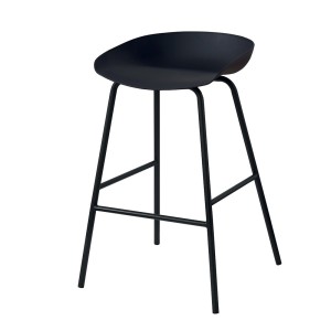 Chaise de comptoir design noir. Collection SIRA