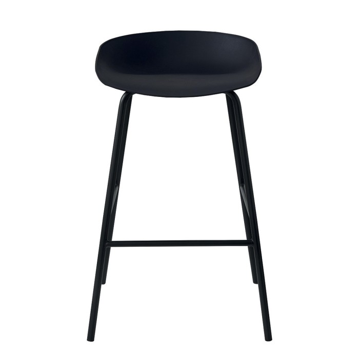 Chaise de comptoir design noir. Collection SIRA