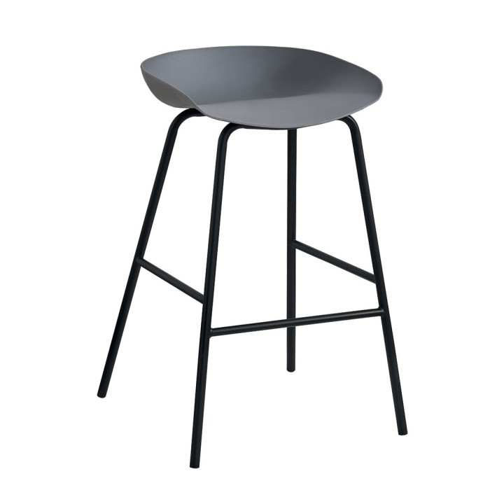 Chaise de comptoir design gris. Collection SIRA