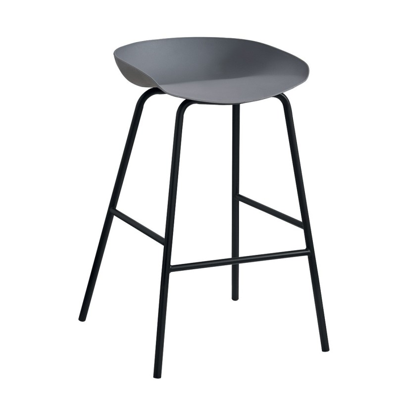Chaise de comptoir design gris. Collection SIRA